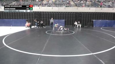 78 lbs 5th Place - Jayden Householder, Huntingdon vs Jaxon Hogan, Chalfont