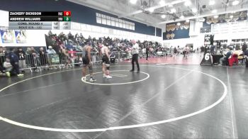 132 lbs Cons. Round 4 - Zackery Dickison, Pacifica (GG) vs Andrew Williams, Frontier