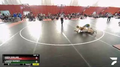 126 lbs Cons. Round 2 - Aiden DeBlare, Askren Wrestling Academy vs Landen Ramsey, Wisconsin