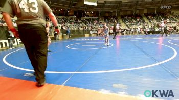 75 lbs Semifinal - Cole Cooper, Collinsville Cardinal Youth Wrestling vs Grayson Shoopman, Team Tulsa Wrestling Club