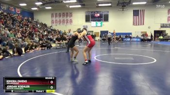 JV-10 lbs Round 2 - Kimora Owens, Williamsburg vs Jordan Koehler, Benton Community