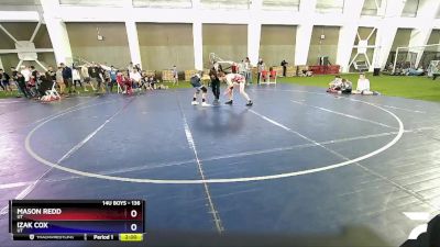 136 lbs Cons. Semi - Mason Redd, UT vs Izak Cox, UT