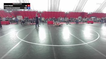 138 lbs Champ. Round 1 - Ryan Frank, Aviators Wrestling vs Preston Schneider, Team Nazar Training Center