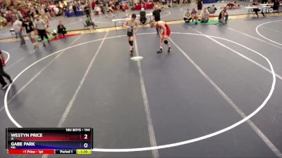 144 lbs Cons. Round 2 - Westyn Price, IA vs Gabe Park, MN