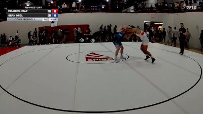 79 kg Cons. Round 1 - Emanuel Diaz, SPAR Wrestling Academy vs Sean Degl, Empire Wrestling Academy