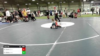 K-2 B lbs Rr Rnd 3 - Bryce Grant, Red Roots Wrestling Club vs Gage Silsby, Saco Valley Wrestling Club