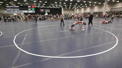 132 lbs Champ. Rd Of 16 - Lincoln Unger, MWC Wrestling Academy vs Carsten Cagle, Harrah Wrestling Club