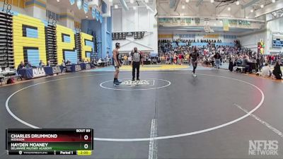 190 lbs Champ. Round 1 - Hayden Moaney, Delaware Military Academy vs Charles Drummond, Hodgson