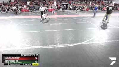 57 lbs Quarterfinal - Levi Ostrowski, World Gold Wrestling vs Adam Husk Jr, Askren Wrestling Academy