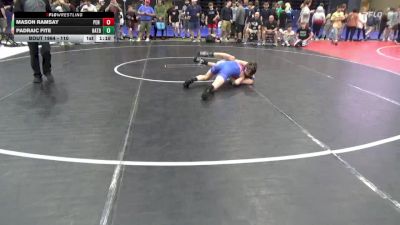 110 lbs Consi Of 8 #1 - Mason Ramsay, Pen Argyl vs Padraic Fite, Hatboro