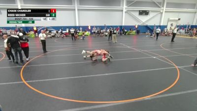 126 lbs Champ. Round 3 - Reed Wicker, Unattached vs Chase Chandler, Unattached