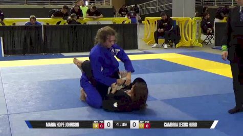 Cambria Lexus Hurd vs Maria Hope Johnson 2025 Pan Jiu Jitsu IBJJF Championship