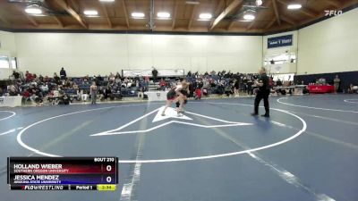 145 lbs Cons. Semi - Jessica Mendez, Arizona State University vs Holland Wieber, Southern Oregon University