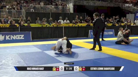 Esther Leonne Babayeuski vs Maci Minako Baily 2025 Pan Kids Jiu-Jitsu IBJJF Championship