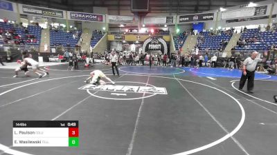 144 lbs Consi Of 16 #1 - Leo Paulson, Columbine HS vs Easton Wasilewski, Teller Takedown WC