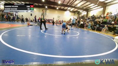 49 lbs Semifinal - Camden Holden, Ponca City Wildcat Wrestling vs Raiden Gaches, Pawnee Wrestling Club