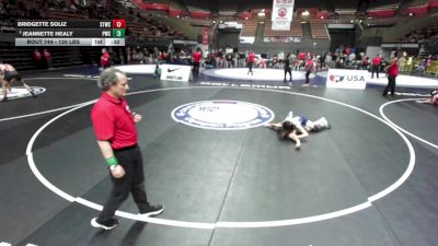 120 lbs Cons. Semis - Jeannette Healy, Peninsula Wrestling Club vs Bridgette Soliz, SF Tigers Wrestling Club