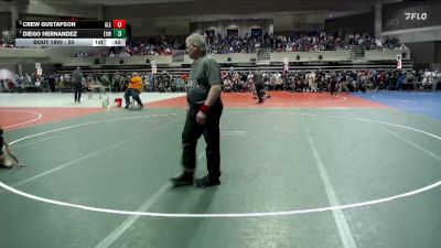 50 lbs 3rd Place Match - Crew Gustafson, Alexandria vs Diego Hernandez, EVW