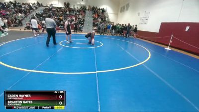 215 lbs Champ. Round 2 - Braxton Gates, Rock Springs vs Caden Haynes, Cheyenne East