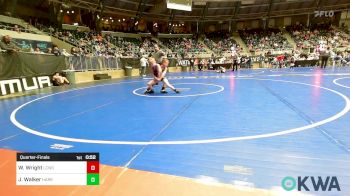 67 lbs Quarterfinal - William Wright, Lincoln Christian vs Jaxon Walker, Harrah Little League Wrestling