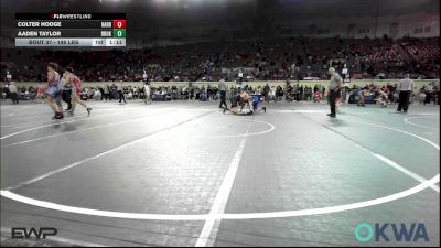 195 lbs Semifinal - Colter Hodge, Harrah Little League Wrestling vs Aaden Taylor, Broken Bow Youth Wrestling