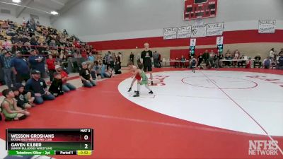 47-51 lbs Round 2 - Gaven Kilber, Junior Bulldogs Wrestling vs Wesson Groshans, Eaton Reds Wrestling Club