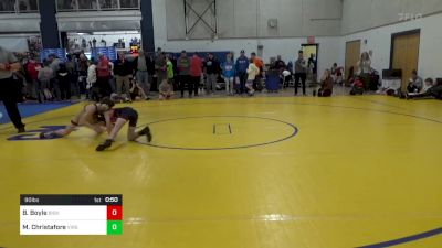 90 lbs Consy Pigtail - Benjamin Boyle, Bishop Watterson vs Michael Christafore, Virginia Patriots