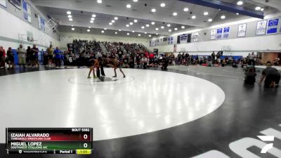 63 lbs Semifinal - Izaiah Alvarado, Threshold Wrestling Club vs Miguel Lopez, Southwest Stallions WC