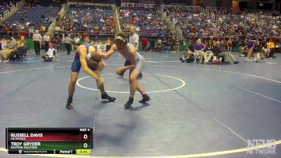 3A 138 lbs Cons. Round 2 - Troy Gryder, Eastern Guilford vs Russell Davis, CB Aycock