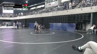 136 lbs 5th Place - Colton Ogburn, Waynesboro vs Jake Gleason, Shippensburg