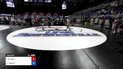 150 lbs Cons 8 #1 - Bas Diaz, IA vs Carson Weber, IL