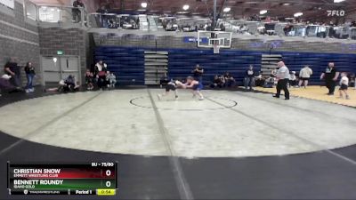 75/80 Cons. Semi - Christian Snow, Emmett Wrestling Club vs Bennett Roundy, Idaho Gold