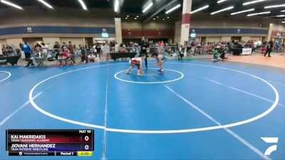 94 lbs Round 2 - Kai Makridakis, Texas Takedown Academy vs Jiovani Hernandez, Team Extreme Wrestling