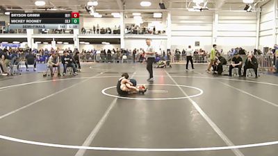 56 lbs Semifinal - Bryson Grimm, Refinery WC vs Mickey Rooney, Silverback WC