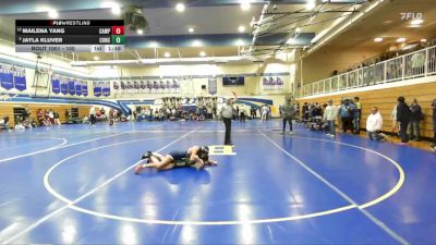 100 lbs Champ. Round 1 - Jayla Kluver, Concord vs Mailena Yang, Campolindo