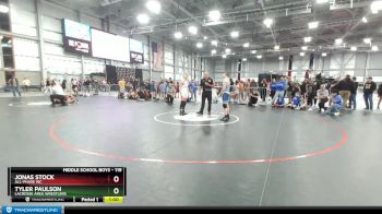 119 lbs Semifinal - Tyler Paulson, LaCrosse Area Wrestlers vs Jonas Stock, All-Phase WC