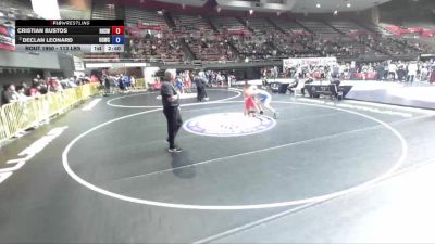 113 lbs Quarters - Cristian Bustos, Reedley High School Wrestling vs Declan Leonard, USA Gold Wrestling Club