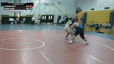 285Red lbs Rr Rnd 1 - Carson Neely, Clarion vs Brody Kline, Franklin & Marshall