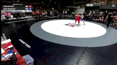 115 lbs Liam Boutain, SAWA - Sacramento Area Wrestling Association vs Jake Gonzalez, SJWA - San Joaquin Wrestling Association