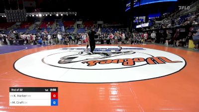 100 lbs Rnd Of 32 - Kinley Harker, MO vs Makennah Craft, OH