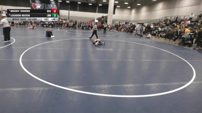 63 lbs Quarters - Brody Owens, Wichita Training Center vs Louden Moon, Louisiana Muggers Wrestling