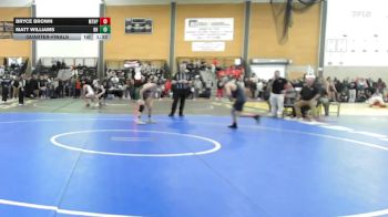 132 lbs Quarterfinal - Bryce Brown, Mt. Hope vs Matt Williams, Bishop Hendricken