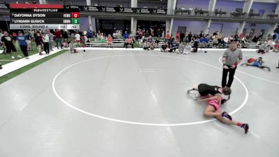 Junior Girls - 130 lbs Cons. Round 4 - Dayonna Dyson, Franklin Central Wrestling Club vs Lyniann Gusick, Sebolt Women Wrestling Academy