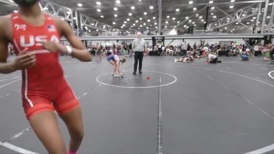 110 lbs Round 3 (6 Team) - Jada Agurs, Team Diamond Fish vs Ellie Myers, BC Lady Predators