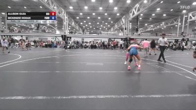 110 lbs Round 3 (6 Team) - Allison Olea, Kraken Dream Crushers vs McKenzie Hodak, PA West White