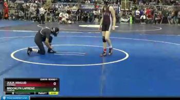 100 lbs Champ. Round 1 - Julia Araujo, Bismarck vs Brooklyn LaFrenz, Mandan