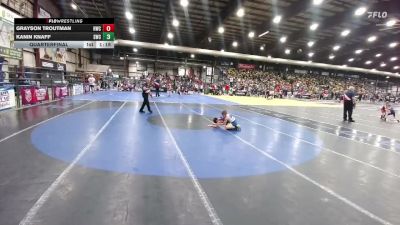 65 lbs Quarterfinal - Grayson Troutman, Heights Wrestling Club vs Kanin Knaff, Shepherd Wrestling Club