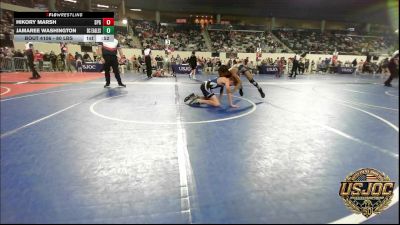 80 lbs Consolation - Hikory Marsh, SPG vs Jamaree Washington, Del City Little League Wrestling