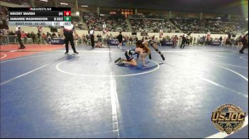 80 lbs Consolation - Hikory Marsh, SPG vs Jamaree Washington, Del City Little League Wrestling