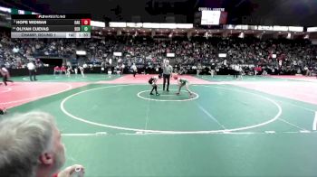 90 lbs Champ. Round 1 - Hope Widman, OAK3 vs Oliyah Cuevas, SCRA